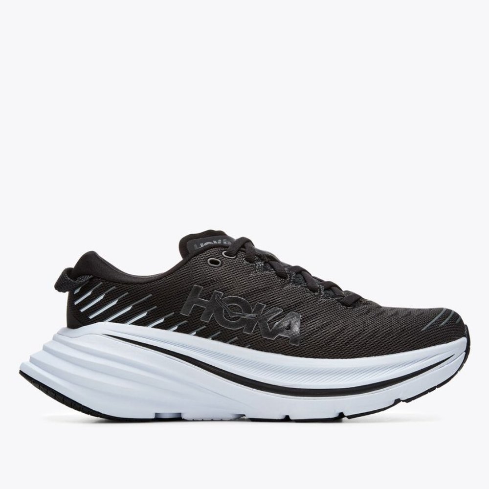 HOKA Bondi X Running Shoe - Black / White